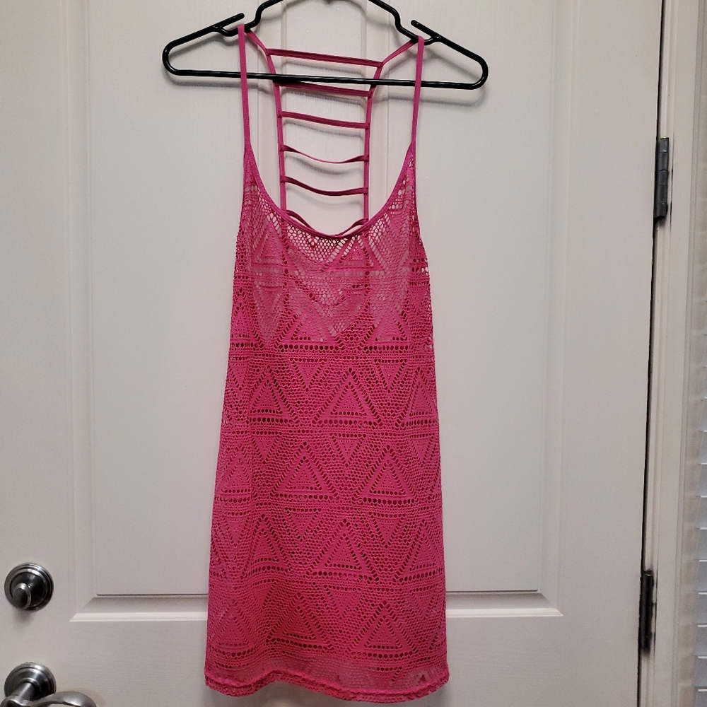 SWIM COVER UP HOT PINK💖